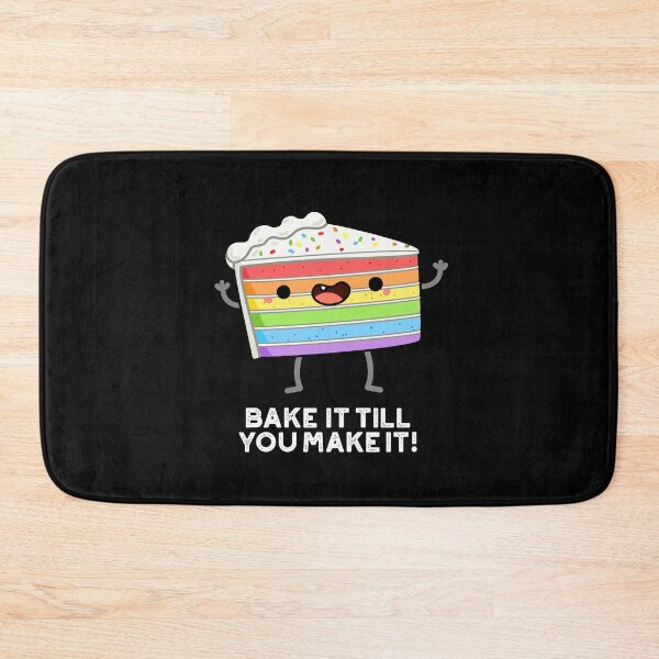 Item preview, Bake It Till YOU Make It Funny Baking Puns (Dark BG) designed and sold by punnybone.