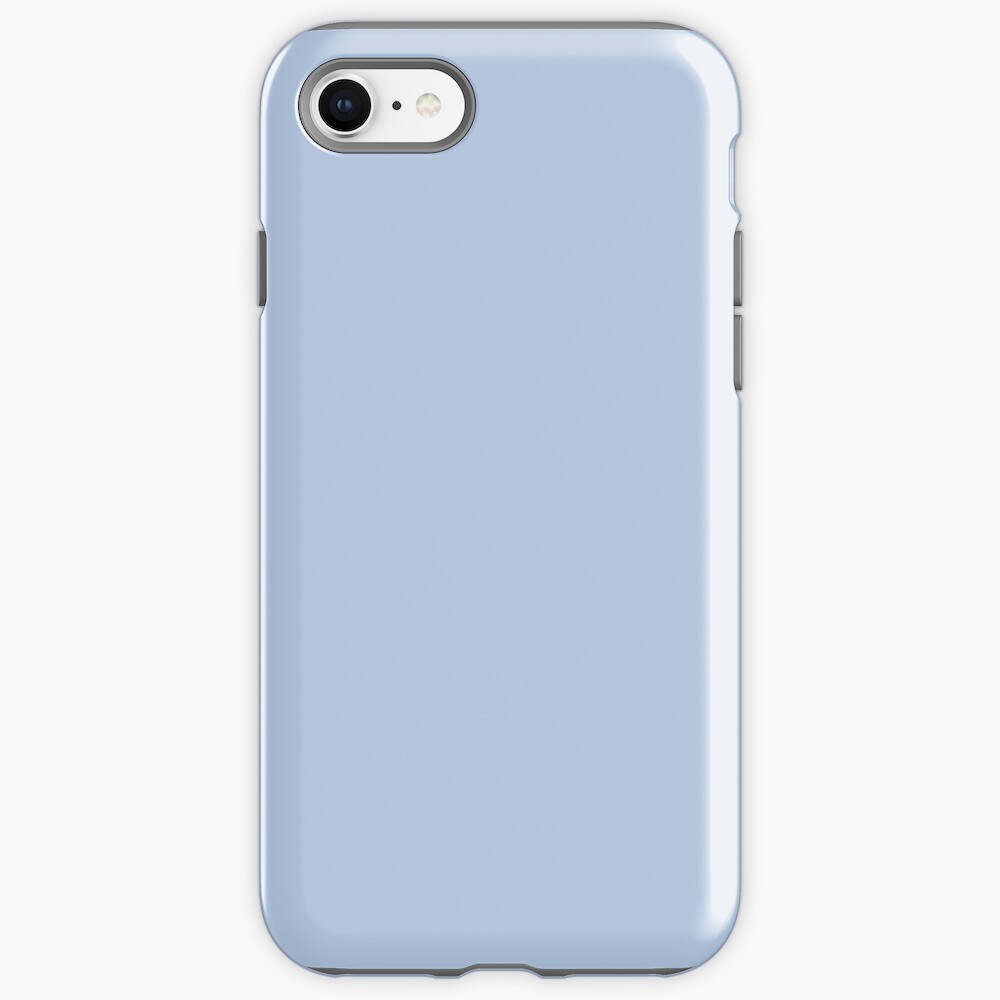 PLAIN SOLID LIGHT STEEL BLUE-100 BLUE SHADES ON OZCUSHIONS ON ALL PRODUCTS iPhone Case & Cover