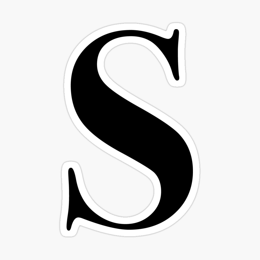 Letter S- monogram initial Art Board Print
