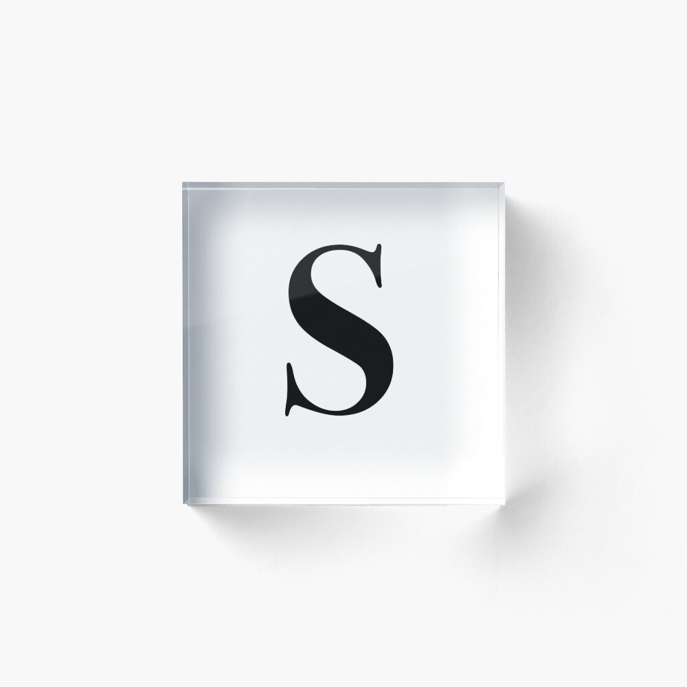 Letter S- monogram initial Art Board Print