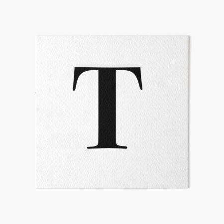 Letter T- Monogram Initial Poster for Sale by Katie Ryder | Redbubble