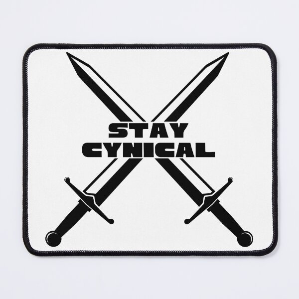 Item preview, Stay Cynical Bold Black Swords designed and sold by Pink Ribbon.