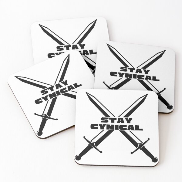 Item preview, Stay Cynical Bold Black Swords designed and sold by Pink Ribbon.