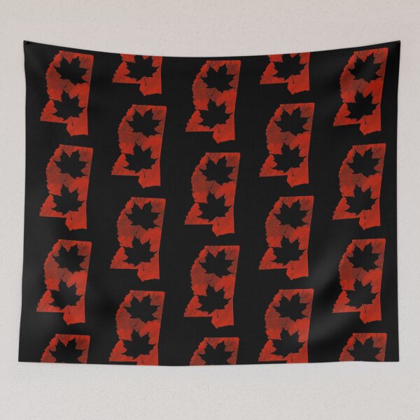 Item preview, Leaf Red State Of Mississippi With Black Background  designed and sold by missmann.