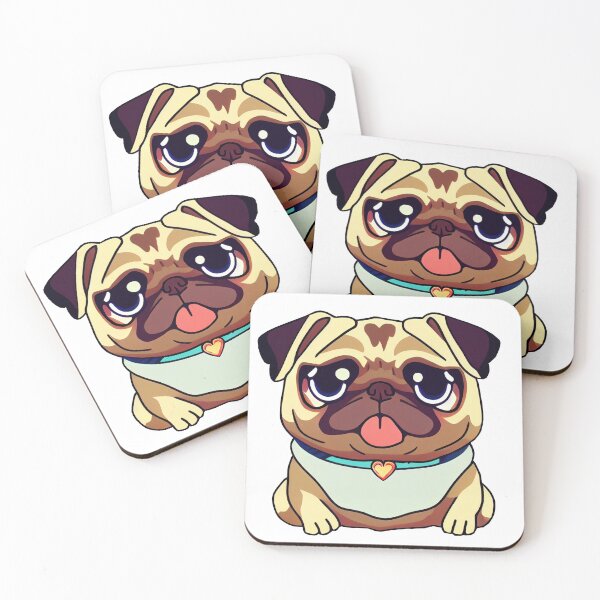 Item preview, Chibi Pug Puppy Kawaii designed and sold by friskyfoxtrot.