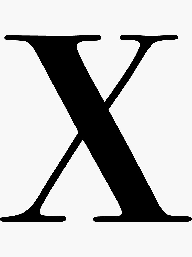 "Letter X monogram Initial" Sticker for Sale by kryder15 Redbubble