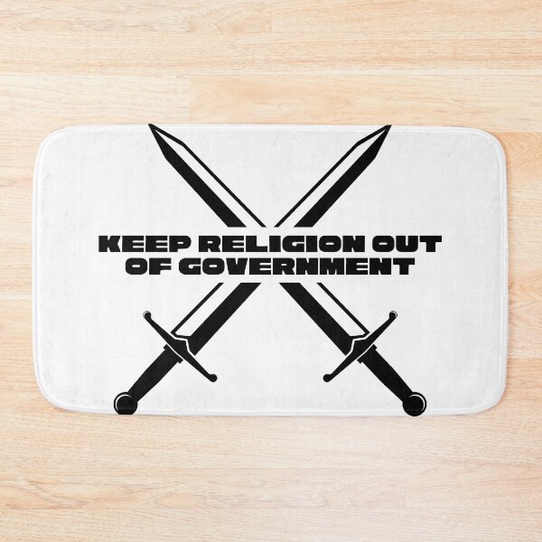 Item preview, Keep Religion Out Of Government Black Swords designed and sold by Pink Ribbon.