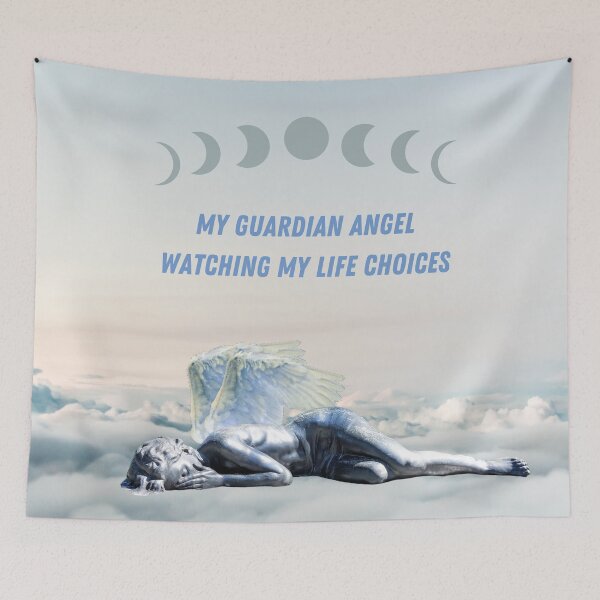 Item preview, My Guardian Angel Watching My Life Choices designed and sold by Edenglow Prints & Peculiars.