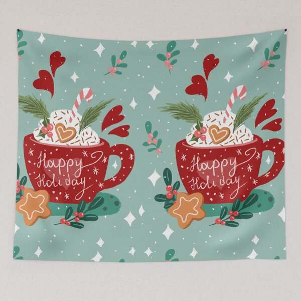 Item preview, Christmas mug with hot cocoa designed and sold by pinkyfish1010.