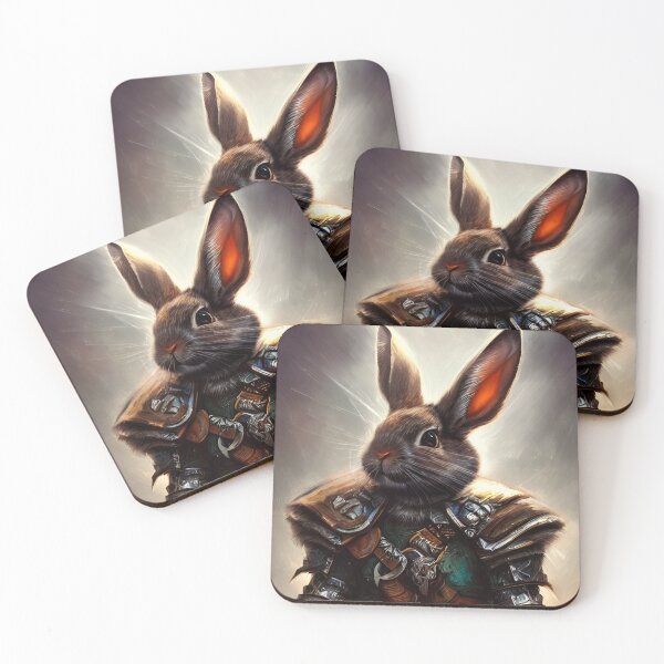 Item preview, AI Generated Art, War Rabbit designed and sold by RabbitHoleMI.