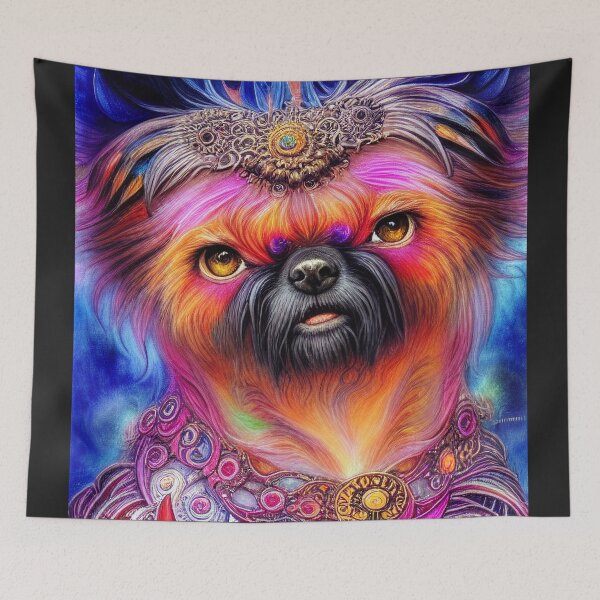 Item preview, Tribal Affenpinscher Dog Pop Art 3 designed and sold by DiatomDesigns.