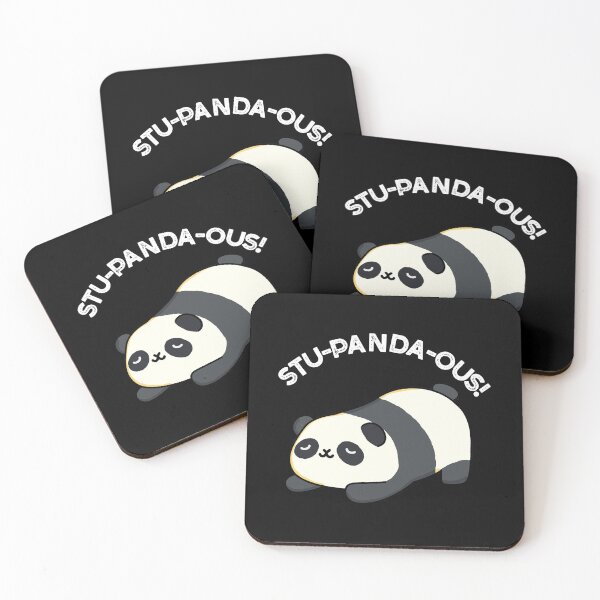 Item preview, Stu-panda-ous Funny Animal Panda Puns (Dark BG) designed and sold by punnybone.