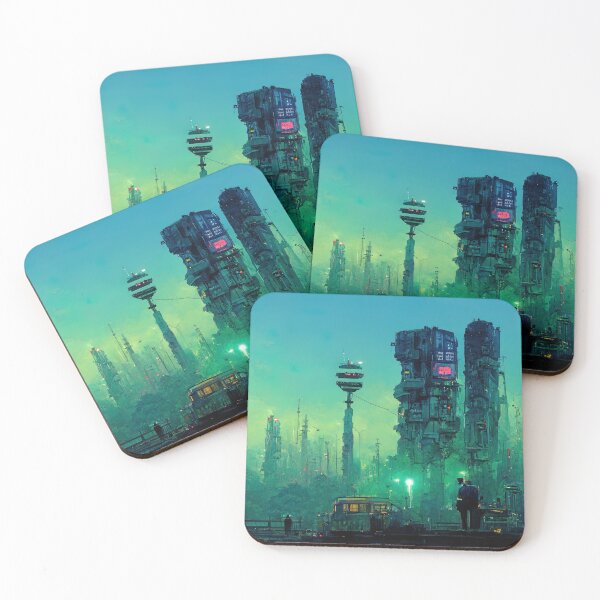 Item preview, Cyberpunk Worlds #CP1-5 designed and sold by DigitalvanShop.