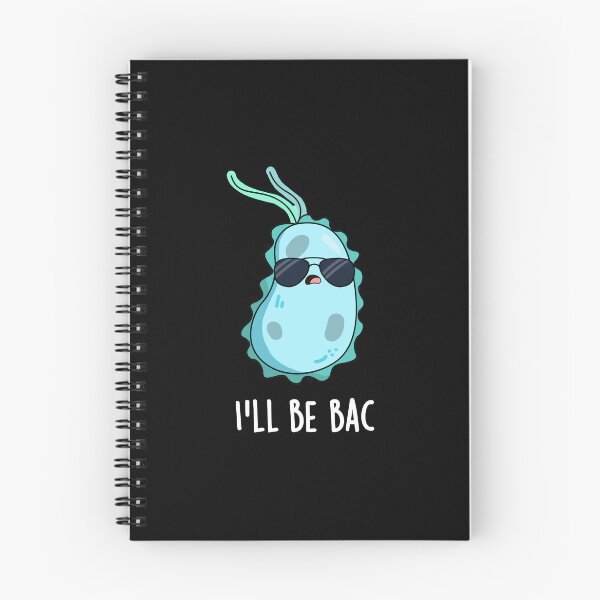 Item preview, I'll Be Bac Funny Biology Bacteria Puns (Dark BG) designed and sold by punnybone.