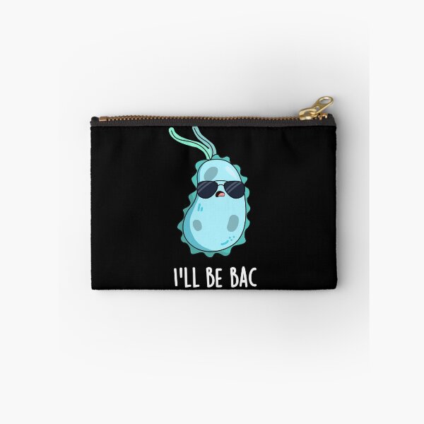 Item preview, I'll Be Bac Funny Biology Bacteria Puns (Dark BG) designed and sold by punnybone.