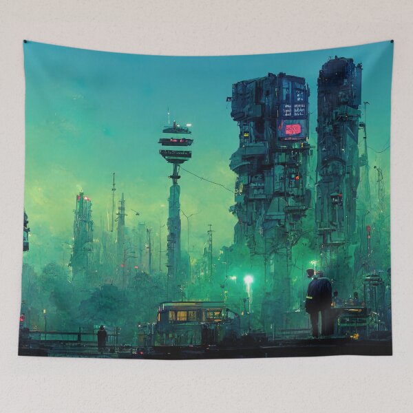 Item preview, Cyberpunk Worlds #CP1-5 designed and sold by DigitalvanShop.