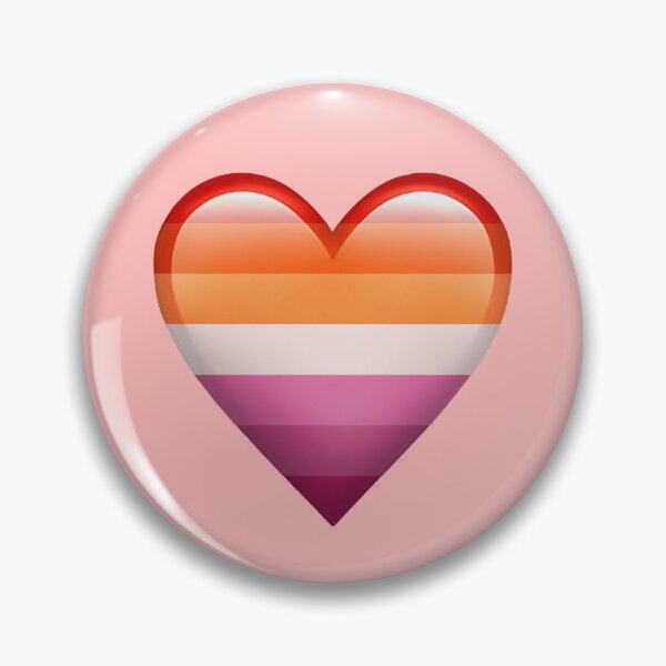 Item preview, lesbian pride heart emoji designed and sold by bees-illustrate.