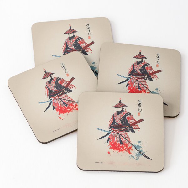 Item preview, Ink Style Samurai Warrior with Katana in Hand designed and sold by Valro.