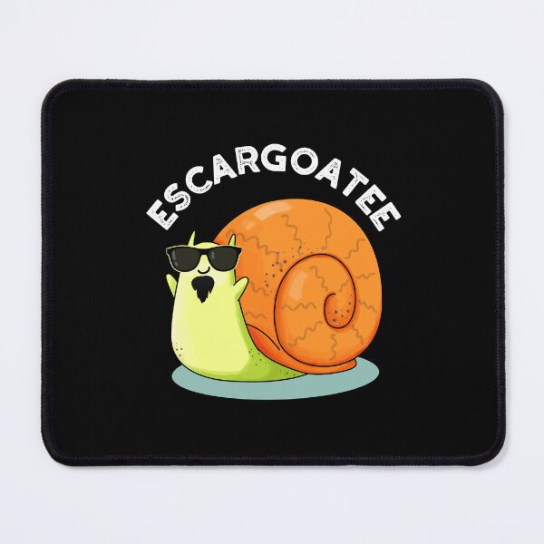 Item preview, Escargoatee Funny Escargot Puns (Dark BG) designed and sold by punnybone.