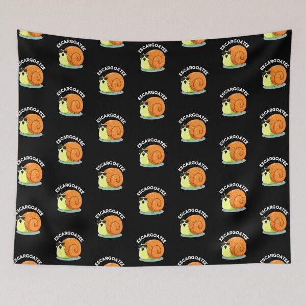 Item preview, Escargoatee Funny Escargot Puns (Dark BG) designed and sold by punnybone.