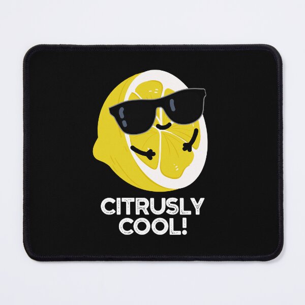 Item preview, Citrusly Cool Funny Fruit Puns (Dark BG) designed and sold by punnybone.