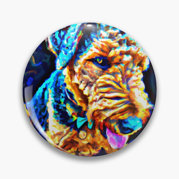 Item preview, Airedale Terrier Dog Pop Art 1 designed and sold by DiatomDesigns.