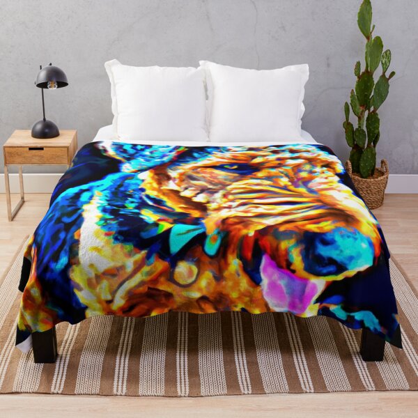 Artikelvorschau, Airedale Terrier Hund Pop Art 1 entworfen und verkauft von DiatomDesigns.