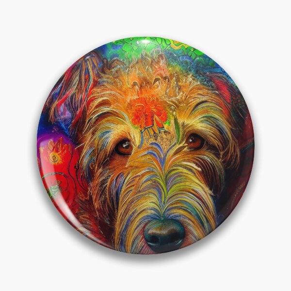 Item preview, Tribal Airedale Terrier Dog Pop Art 2 designed and sold by DiatomDesigns.