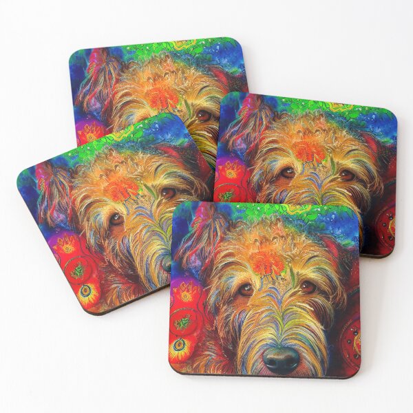 Item preview, Tribal Airedale Terrier Dog Pop Art 2 designed and sold by DiatomDesigns.