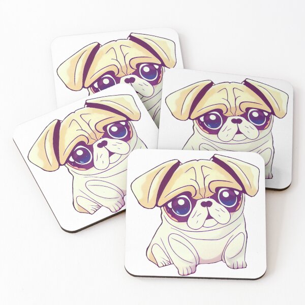 Item preview, Chibi Pug Puppy Kawaii designed and sold by friskyfoxtrot.