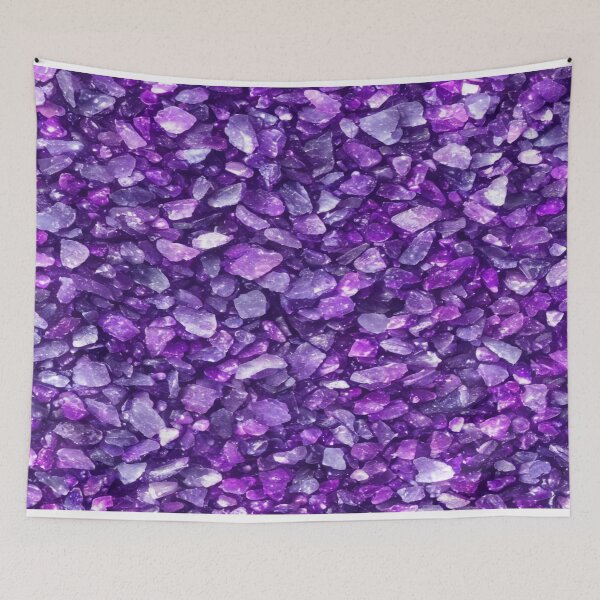 Item preview, Royal Purple Gem Rocks Wallpaper, Background designed and sold by EstherCreations.