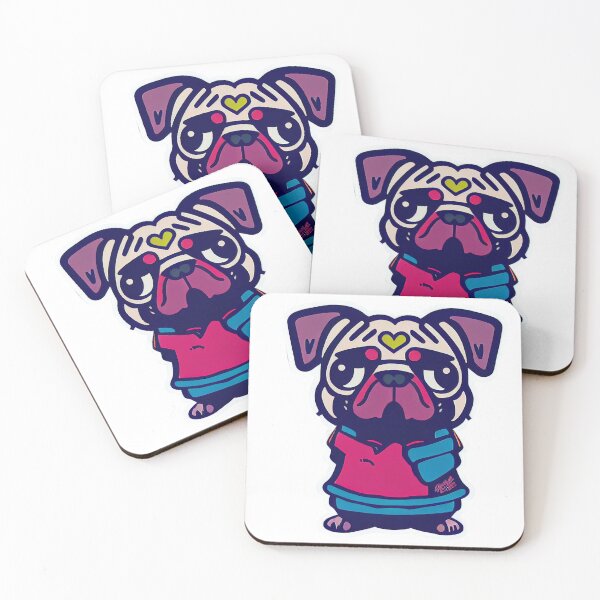 Item preview, Chibi Pug Puppy Kawaii designed and sold by friskyfoxtrot.
