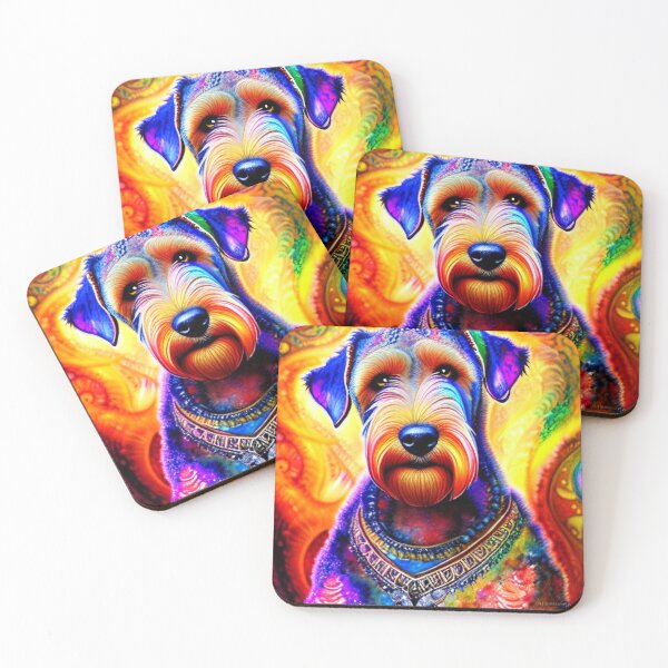 Item preview, Tribal Airedale Terrier Dog Pop Art 3 designed and sold by DiatomDesigns.