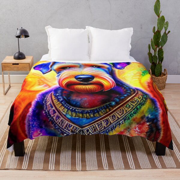 Item preview, Tribal Airedale Terrier Dog Pop Art 3 designed and sold by DiatomDesigns.