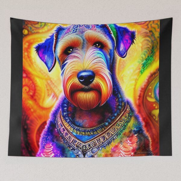 Item preview, Tribal Airedale Terrier Dog Pop Art 3 designed and sold by DiatomDesigns.