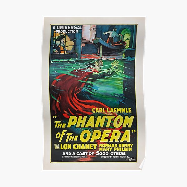 The Phantom of the Opera - Lon Chaney - 1925 - Poster Poster