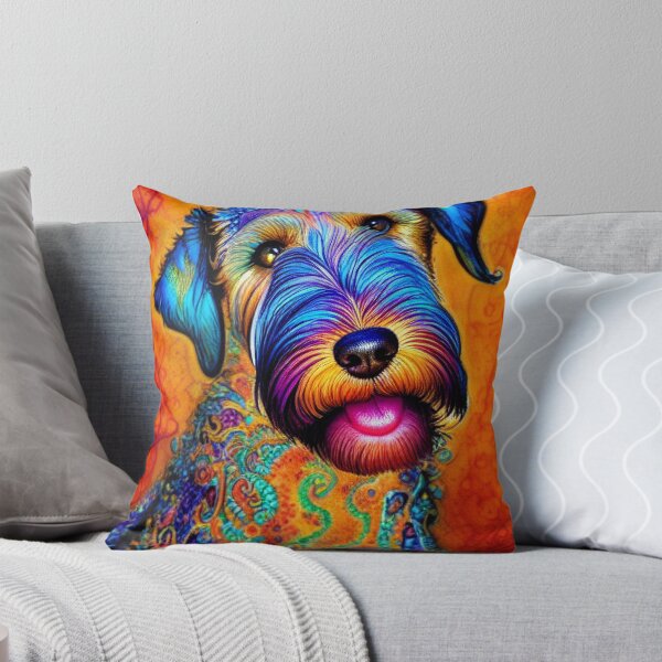Item preview, Tribal Airedale Terrier Dog Pop Art  4 designed and sold by DiatomDesigns.