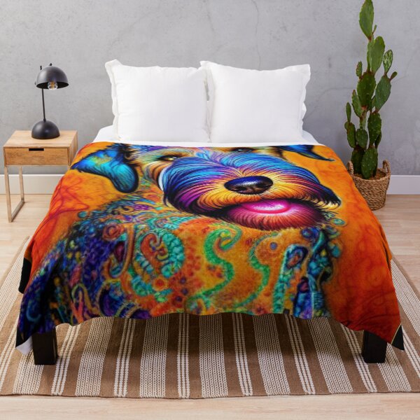 Item preview, Tribal Airedale Terrier Dog Pop Art  4 designed and sold by DiatomDesigns.