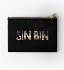 Sin Bin Graphic Text Studio Pouch