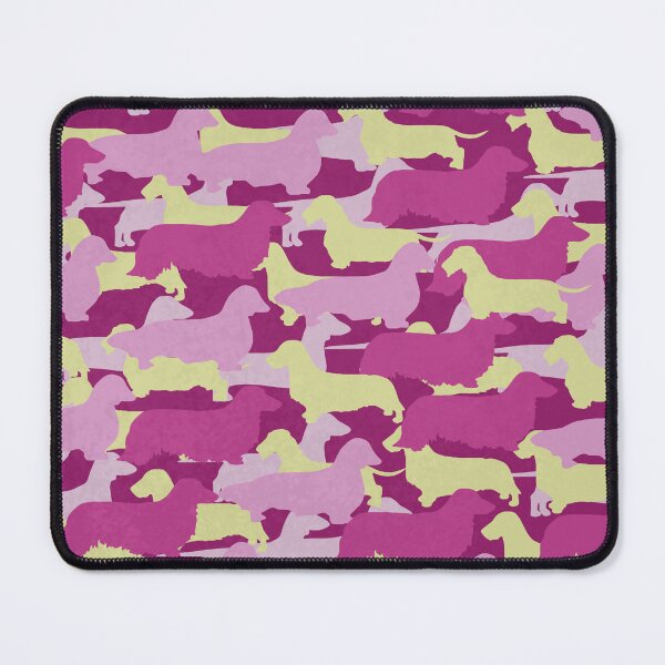 Item preview, Distressed Camo Dachshund Silhouettes - Smooth, Wire, Long, Hair, Coat, Longhair, Wirehair designed and sold by CanisPicta.