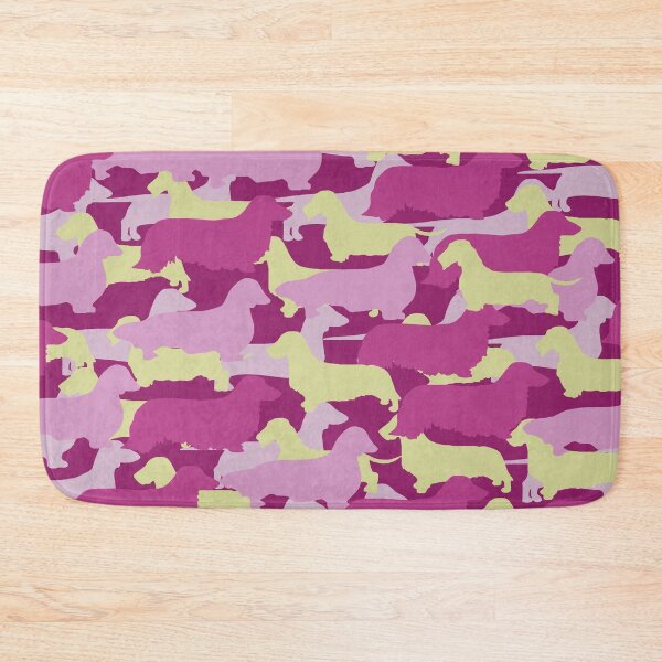 Item preview, Distressed Camo Dachshund Silhouettes - Smooth, Wire, Long, Hair, Coat, Longhair, Wirehair designed and sold by CanisPicta.
