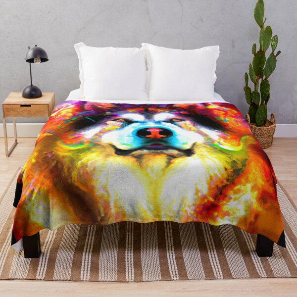 Item preview, Tribal Alaska Malamute Dog Pop Art 1 designed and sold by DiatomDesigns.