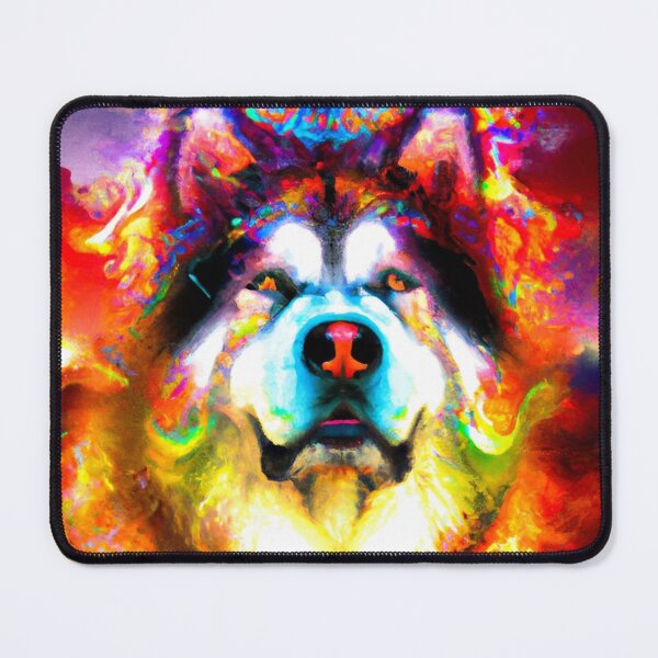 Item preview, Tribal Alaska Malamute Dog Pop Art 1 designed and sold by DiatomDesigns.