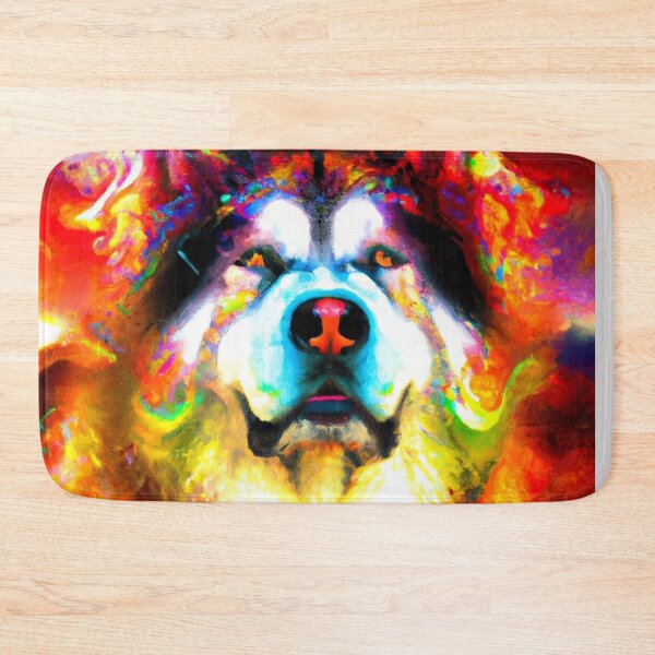 Item preview, Tribal Alaska Malamute Dog Pop Art 1 designed and sold by DiatomDesigns.