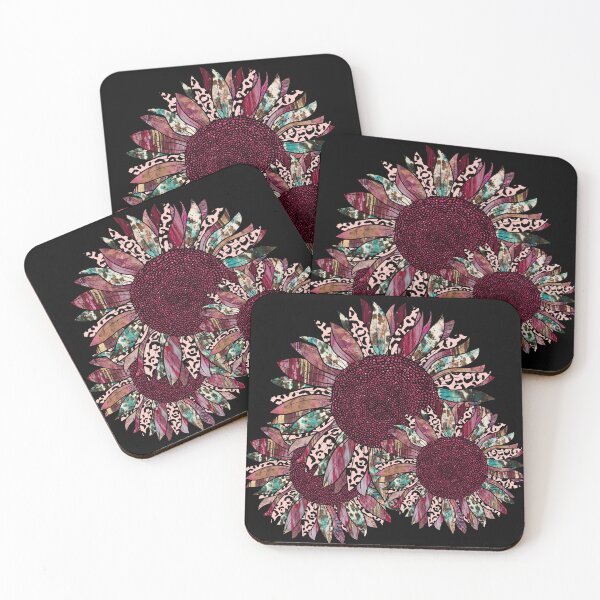 Item preview, Purple And Pink Sunflowers With Cheetah Print designed and sold by handsoftime2020.