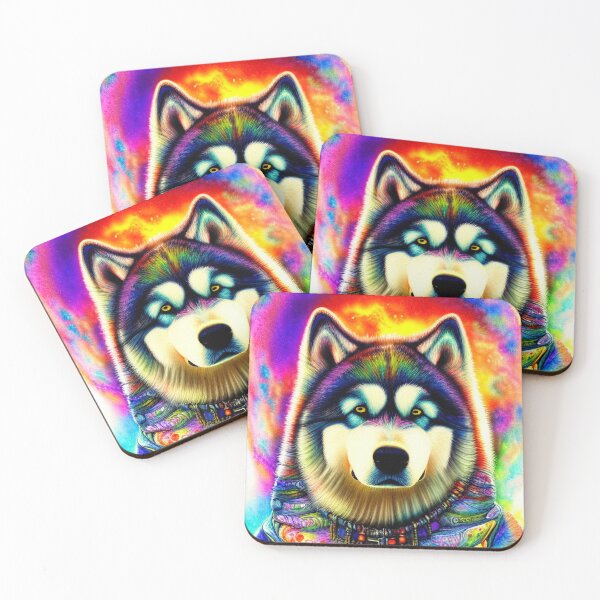 Item preview, Tribal Alaska Malamute Dog Pop Art 2 designed and sold by DiatomDesigns.
