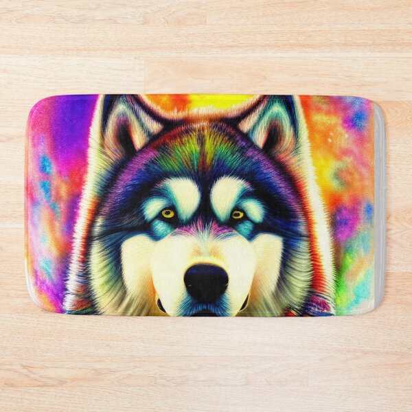 Item preview, Tribal Alaska Malamute Dog Pop Art 2 designed and sold by DiatomDesigns.