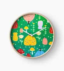 Colorful bugs and moths Clock