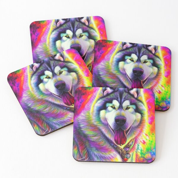 Item preview, Tribal Alaska Malamute Dog Pop Art 3 designed and sold by DiatomDesigns.