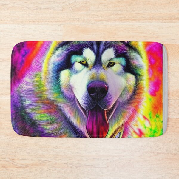 Item preview, Tribal Alaska Malamute Dog Pop Art 3 designed and sold by DiatomDesigns.
